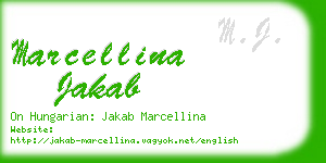 marcellina jakab business card